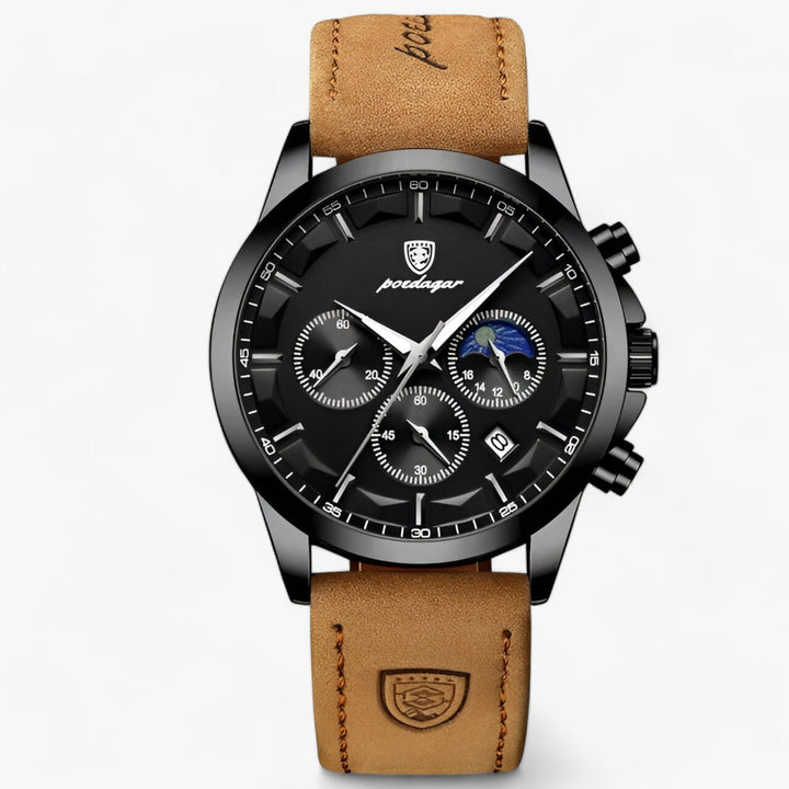 Vielseitige Herren-Armbanduhr, elegant für Business & robust für Freizeit. Zeitlos, präzise & wasserdicht.