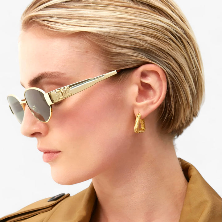 Damen Sonnenbrille Narella mit stilvollem Acetatrahmen, UV400 Schutz & polarisierten Gläsern für blendfreie Sicht.