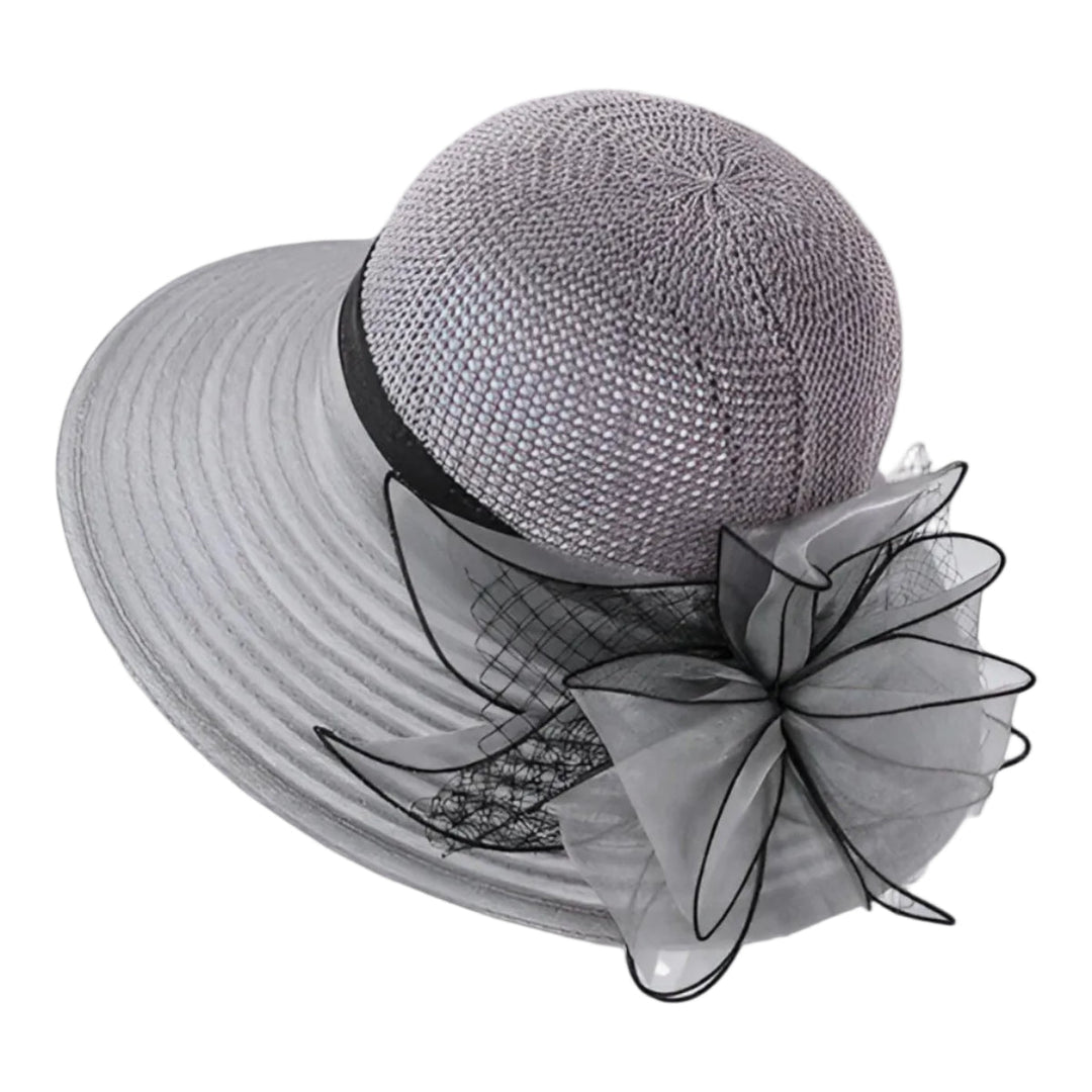 Eleganter Damen Strandhut, breitkrempig, leichter Sommerschutz, perfekt für Urlaub & Sonne.