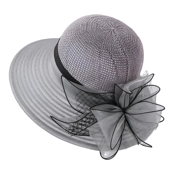 Eleganter Damen Strandhut, breitkrempig, leichter Sommerschutz, perfekt für Urlaub & Sonne.