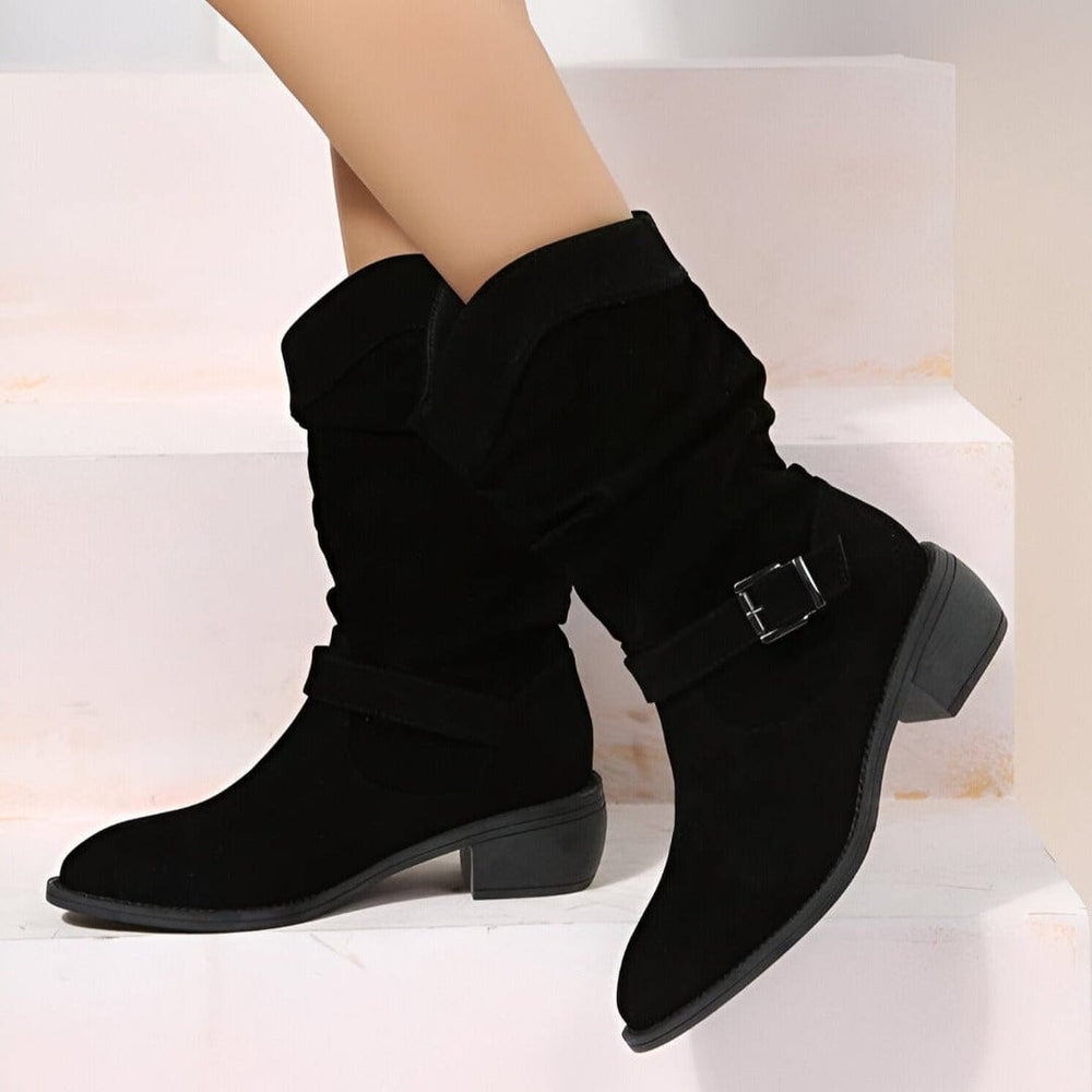 Komfortable Damen Herbststiefel in Beige. Stilvolle Frühlingsstiefel mit bequemer Sohle, ideal für Freizeit & Alltag.