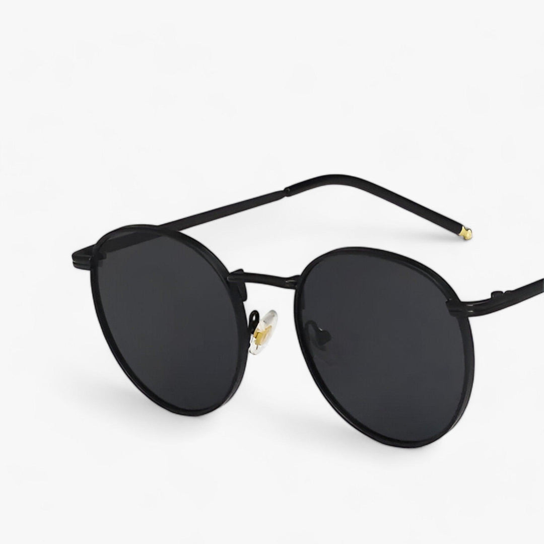 Modische runde Unisex Sonnenbrille. Trendiges Retro-Design für Damen & Herren, ideal für Alltag & Outdoor.