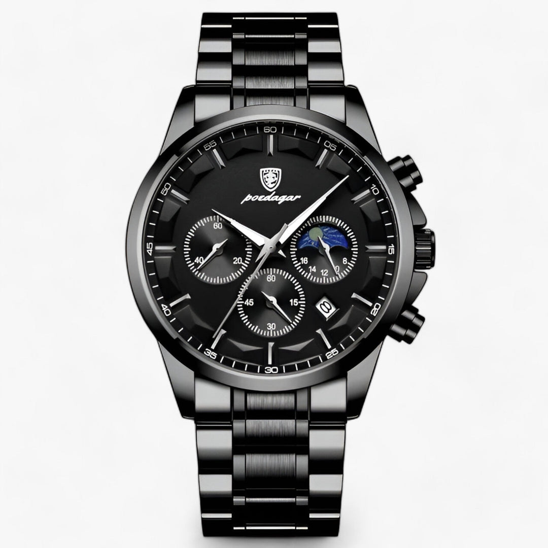 Stilvolle & wasserdichte Luxus-Herrenuhr. Klassisches Design, präzise Zeitmessung. Ideales Geschenk für Männer.