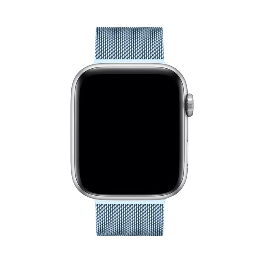 Roségoldenes Milanaise Uhrenarmband für Apple Watch, zeitlos und elegant.