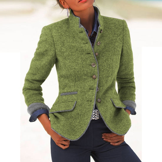 Taillierte Damen Mirjam Jacke, elegant und vielseitig für Business-Meetings oder lässige Anlässe.