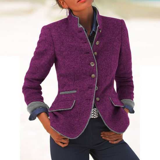 Damenjacke Mirjam mit langen Ärmeln, elegant geschnitten, ideal als Businessjacke oder Freizeitjacke.