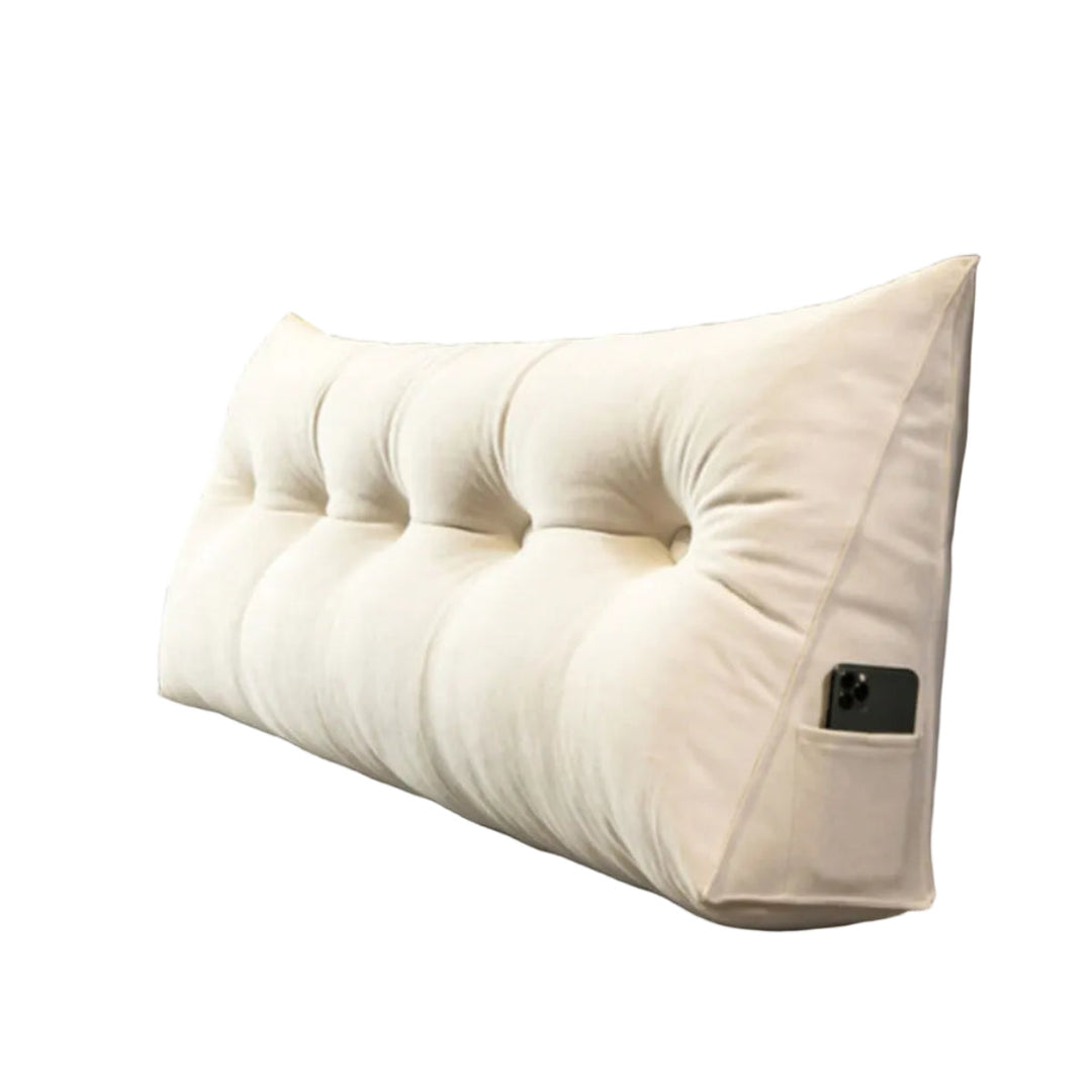 Sofakissen Keil mit hautfreundlichem, waschbarem Baumwollbezug. Ergonomische Rückenstütze für Wohnzimmer-Entspannung.