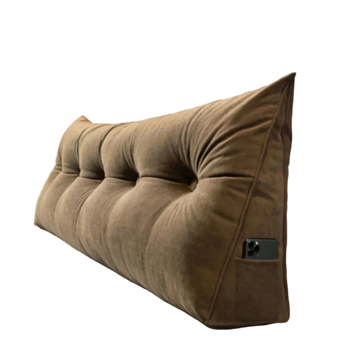 Ergonomisches Rückenstützkissen mit abnehmbarem Baumwollbezug. Perfektes Keilkissen für Sofa & Bett, waschbar.
