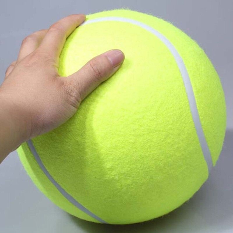 XXL Hunde Tennisball 24 cm für große Hunde. Ideales Haustier-Spielzeug für Apportieren und aktiven Outdoor-Spaß.