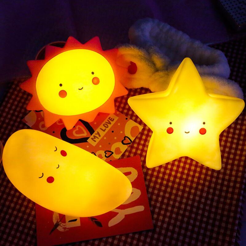 LED Nachtlicht Kinderzimmer mit Timer. Dimmbar, sicher & ideal für Babys & Kleinkinder.