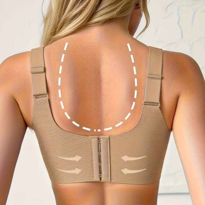 Ultimativer Tragekomfort: Bügelloser Damen Push-up BH für Sport & Alltag. Formgebend, mit V-Ausschnitt.