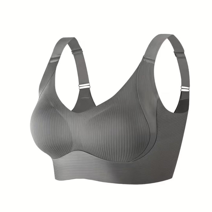 Dein neuer Komfort BH: Damen Push-up BH bügellos für Sport & Alltag. Mit V-Ausschnitt & herausnehmbaren Pads.
