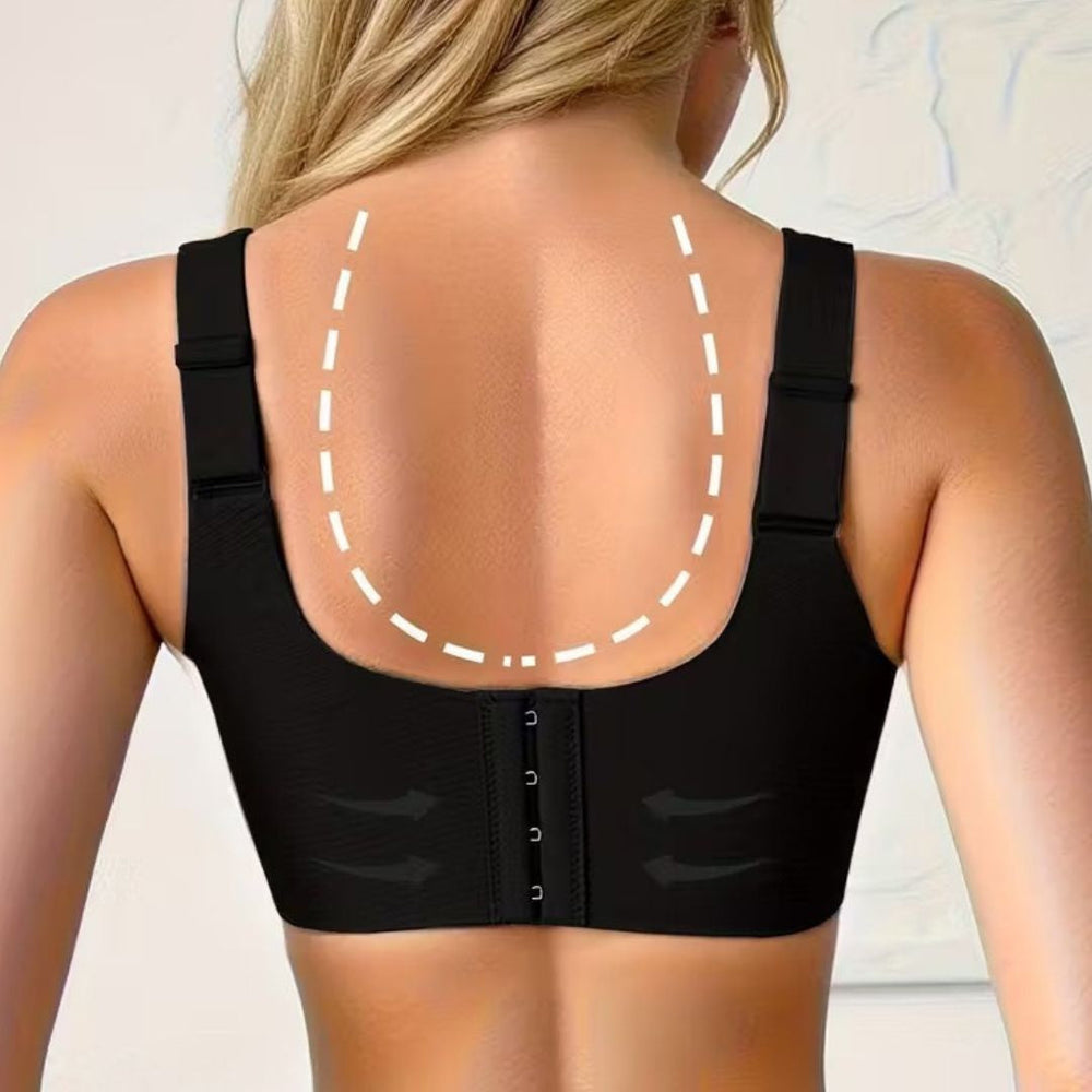 Bequemer bügelloser Push-up BH für Damen. Ideal als Sport- & Alltags-BH. Mit herausnehmbaren Pads.