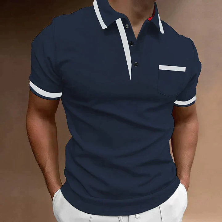 Herren Poloshirt für Smart Casual. Vielseitiges, stilvolles Kurzarm Polo, perfekte Herrenmode.