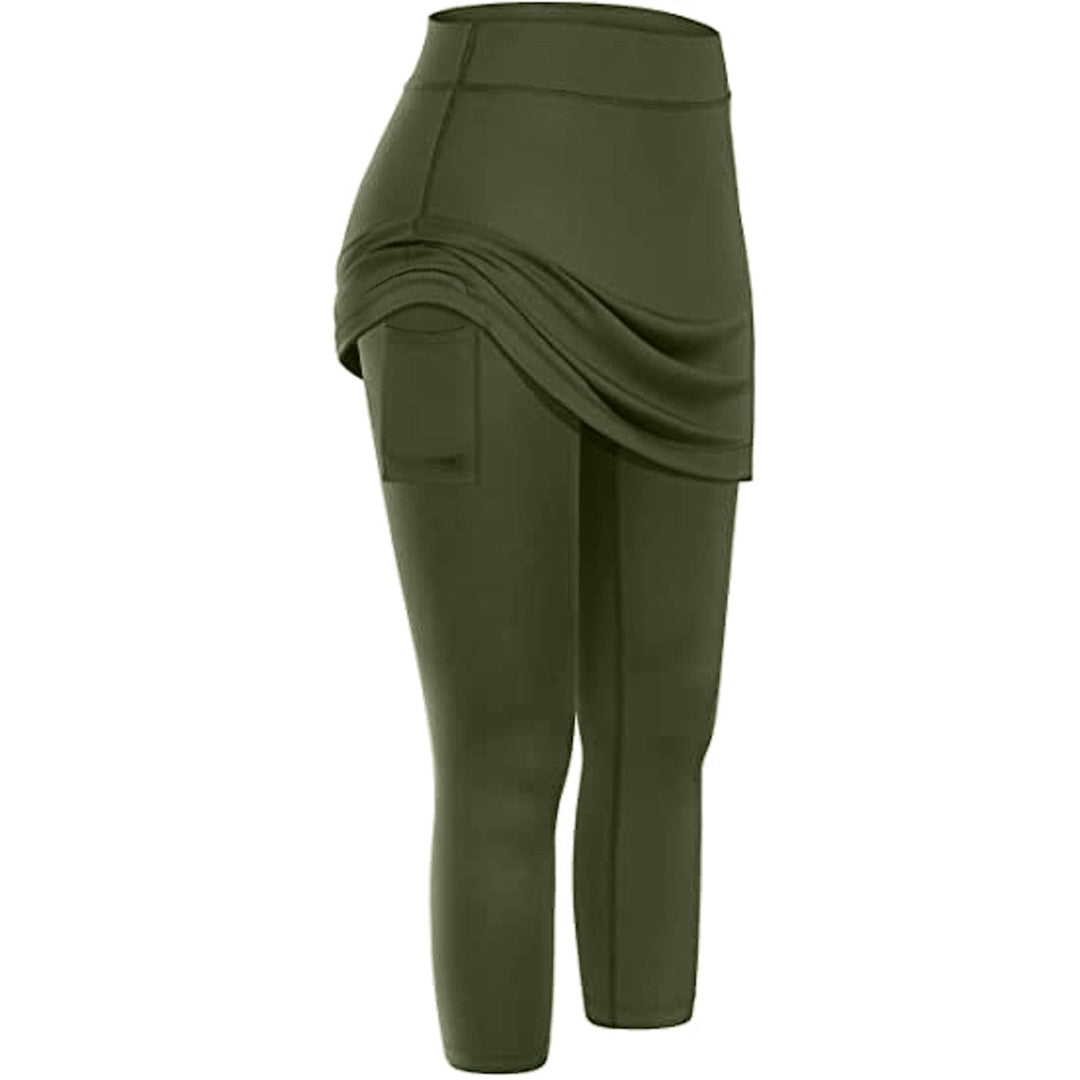 Trendige Damen Rock-Leggings als Freizeithose, mit elegantem Schnitt und funktionalen Seitentaschen.