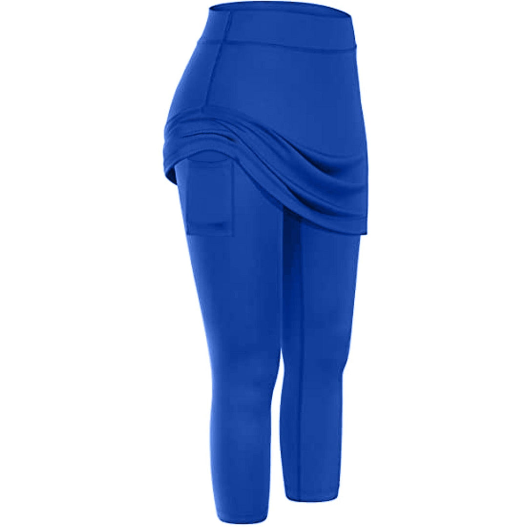 Damen Rock-Leggings, sportlich elegant, mit seitlichen Eingrifftaschen, vielseitig einsetzbar.