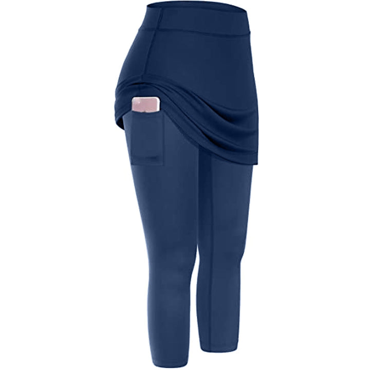 Bequeme Damen Rock-Leggings Mireille mit cleveren Seitentaschen, ideal für den aktiven Lebensstil.