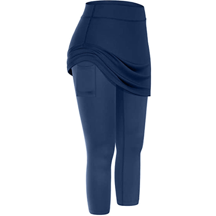 Feminine Sportleggings Rock-Leggings für Damen, mit praktischen Taschen, für Training & Freizeit.