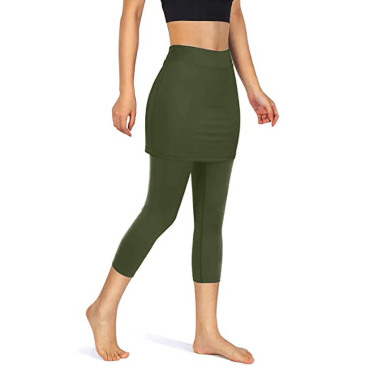Damen 2-in-1 Rockleggings Mireille, mit Seitentaschen, als stylische Freizeithose oder Activewear.