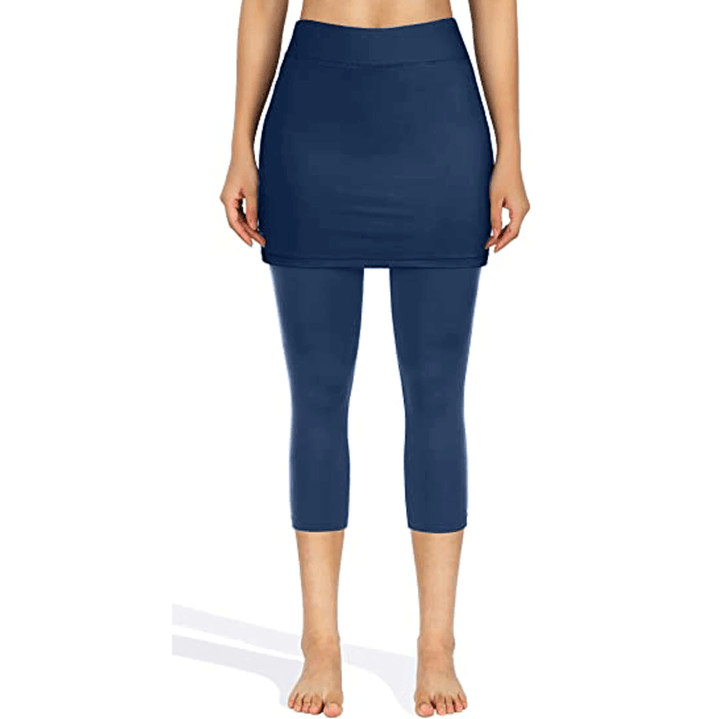 Elegante und sportliche Damen Rock-Leggings mit Seitentaschen, für Komfort und Funktionalität.