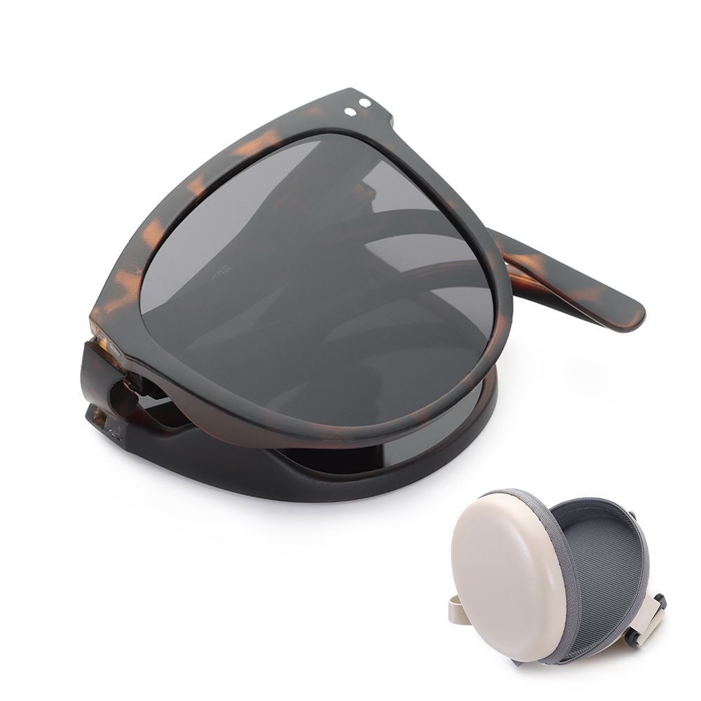 Stylische faltbare Unisex Retro-Sonnenbrille. Elegant, UV400 Augenschutz, ideale Augenbekleidung für den Sommer.