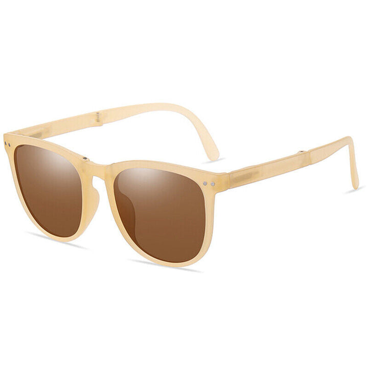 UV400 geschützte, faltbare Unisex Sonnenbrille. Retro-Design, Designer-Qualität, stilvolle Augenbekleidung für den Sommer.