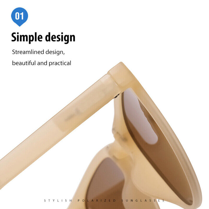 Faltbare Unisex Sonnenbrille im Retro-Stil für Reisen. Tragbar, elegant, UV400 Augenschutz für unterwegs.
