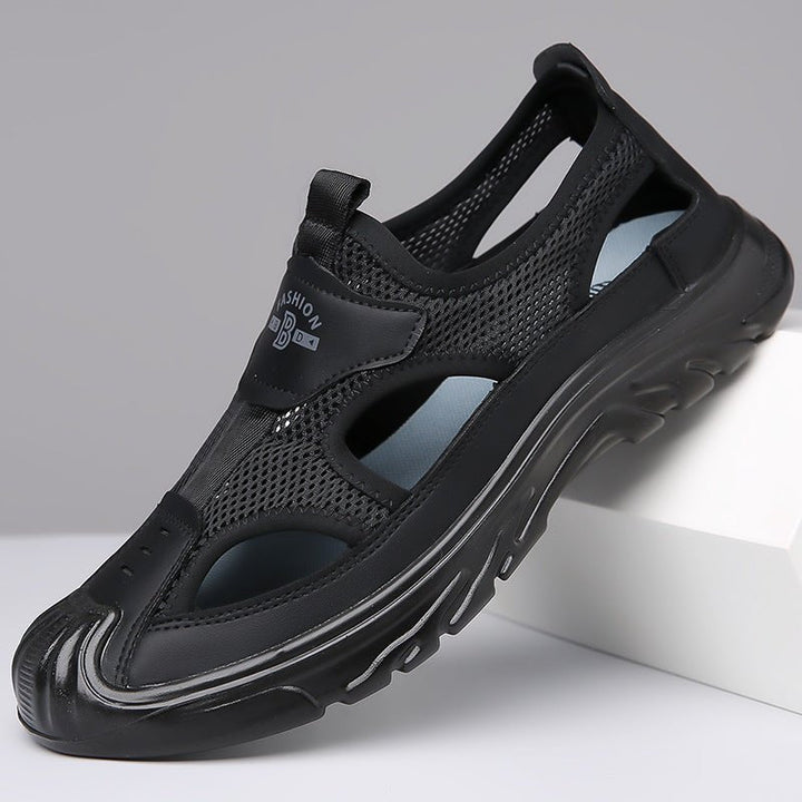 Komfortable Herren Slipper Sandalen, atmungsaktiv & rutschfest, ideal als Sommerschuhe für jeden Tag.