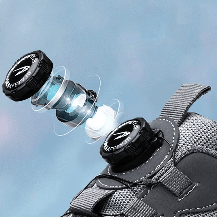 Hochwertige Herren Sicherheitsschuhe mit Schutzkappe & orthopädischem Design. Rutschfest & komfortabel für jede Arbeit.