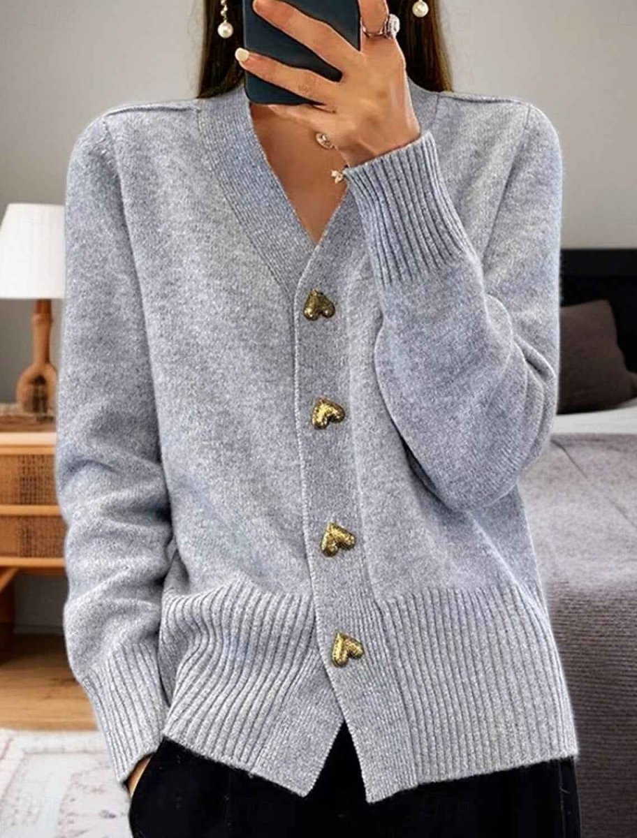 Damen Strickjacke Regular Fit für Winter & Herbst, stilvoll und vielseitig. Ideal für Layering Looks.