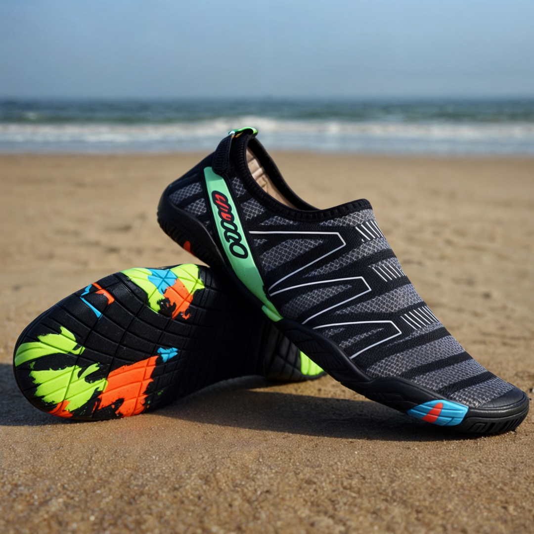 Aktive AquaFlex Wasserschuhe für Damen & Herren, schnelltrocknend, ideal für Schwimmen, Strand & Sport.