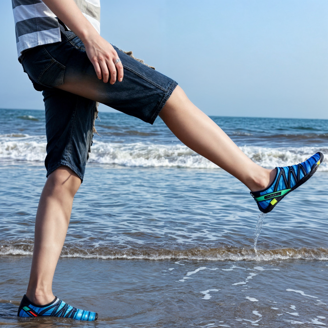 Leichte, schnelltrocknende AquaFlex Wasserschuhe unisex, flexibel für Strand, Pool & Wassersport.