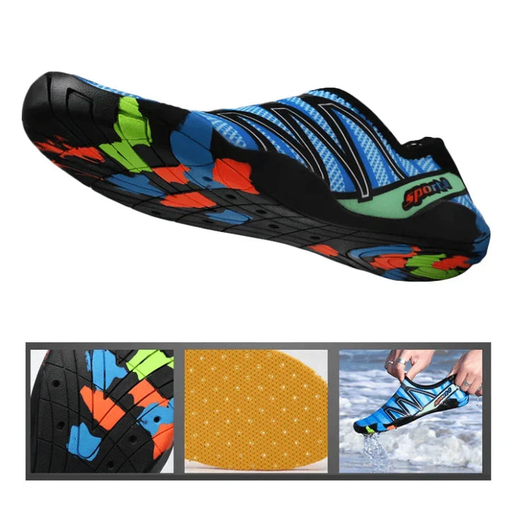 Bequeme Unisex AquaFlex Outdoorschuhe, schnelltrocknend für Strand, Wanderungen & Wassersport.