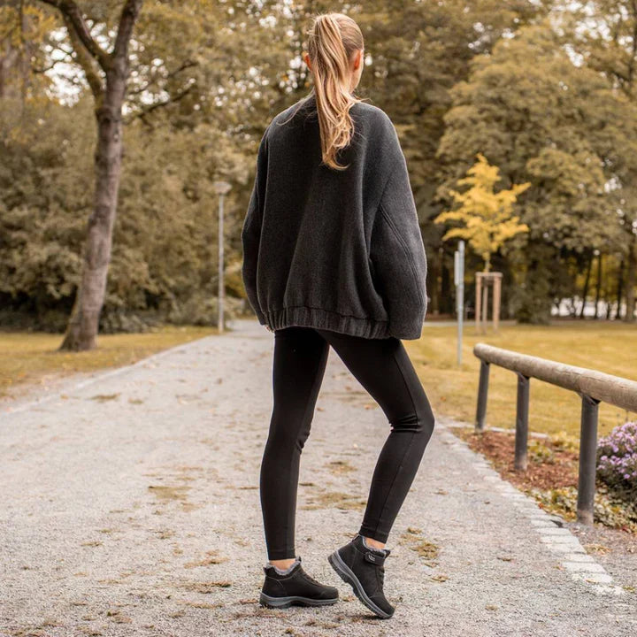 Gefütterte Damen Winterschuhe, warm & bequem, ideal für kalte Temperaturen und Schnee.