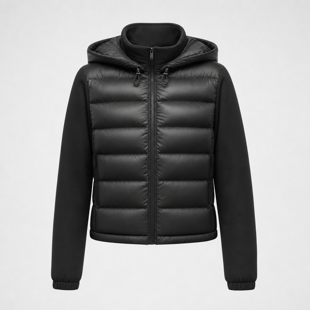 Damen Kurze Steppjacke für Übergangstage, stilvoll & warm. Leichte Freizeitjacke mit Stehkragen.