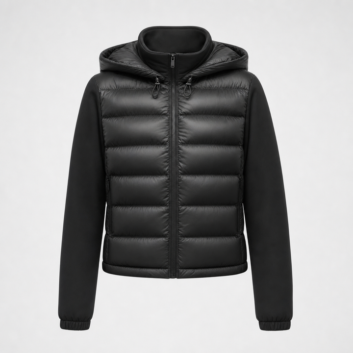 Damen Kurze Steppjacke für Übergangstage, stilvoll & warm. Leichte Freizeitjacke mit Stehkragen.