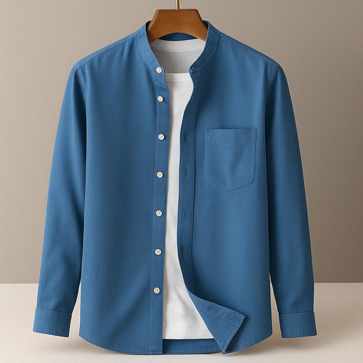 Elegantes, leichtes Herren-Sommerhemd mit angepasster Passform. Ideal für Business Casual und Freizeit.
