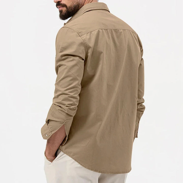 Hochwertiges pflegeleichtes Herren Langarmhemd, Slim Fit, in modernem Design. Komfortabel und stilvoll für Männer.