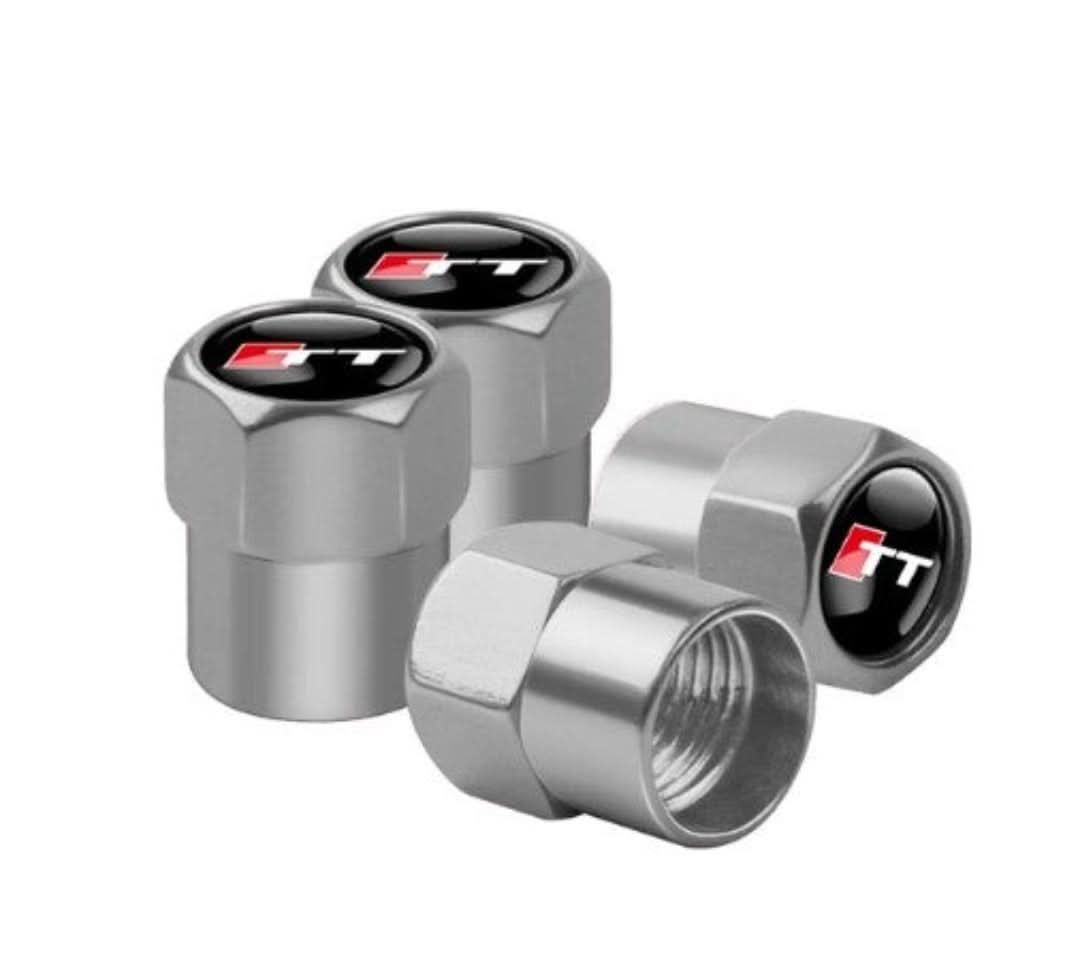 Premium Ventilkappen Set (4x) für Reifen, universelles Zubehör für jedes Fahrzeug.