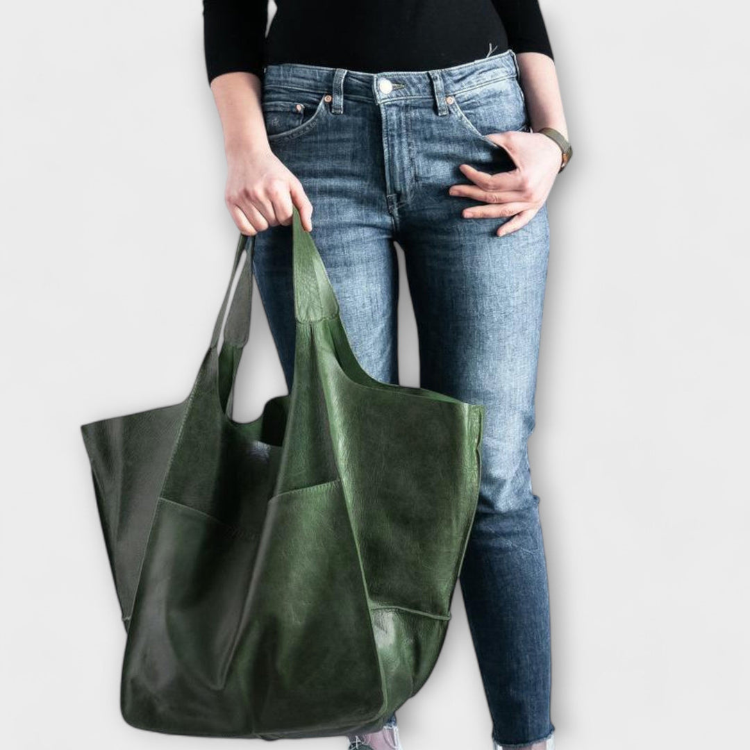 Praktische Schultertasche aus PU-Leder, unisex & geräumig, für Wochenendausflüge.