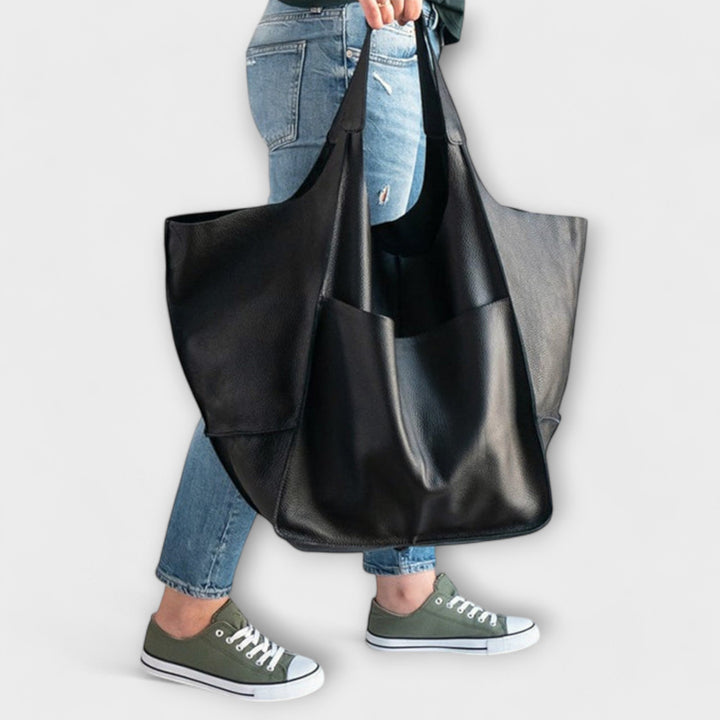 Oversize Reisetasche für Damen & Herren aus PU-Leder, geräumig & elegant.