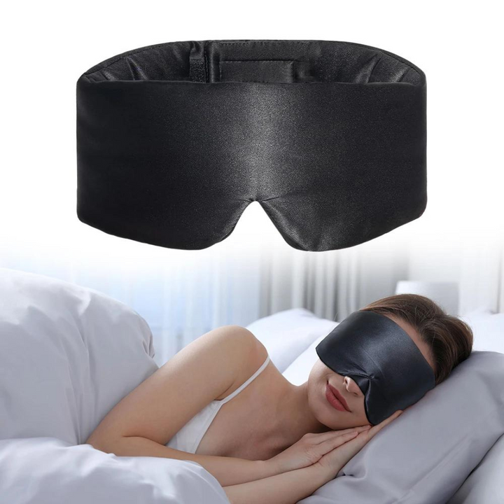 Elegante Unisex Schlafmaske: Luxus-Design & Lichtschutz für Entspannung, Wellness & tiefe Erholung.
