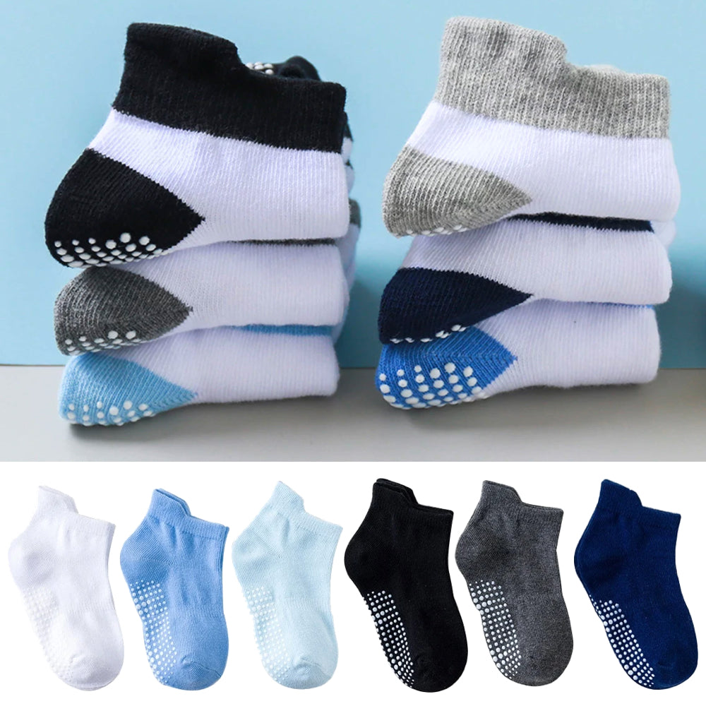 Babysocken Finn im Set (6 Paar): Hochwertige rutschfeste Socken für Babys; unterstützen sichere erste Schritte.