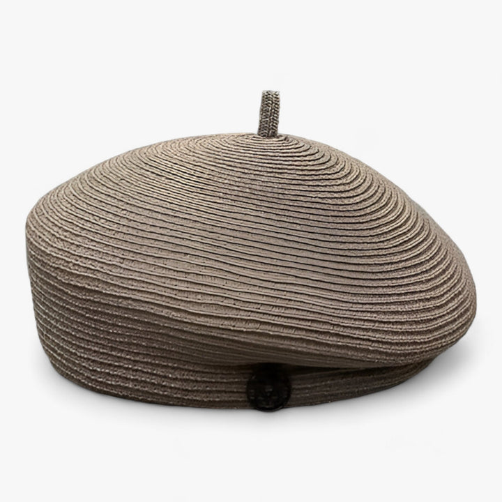 Modischer Damen Strohhut Fedora für den Sommer. Perfekter Strandhut & Reisehut mit stilvollem Sonnenschutz.