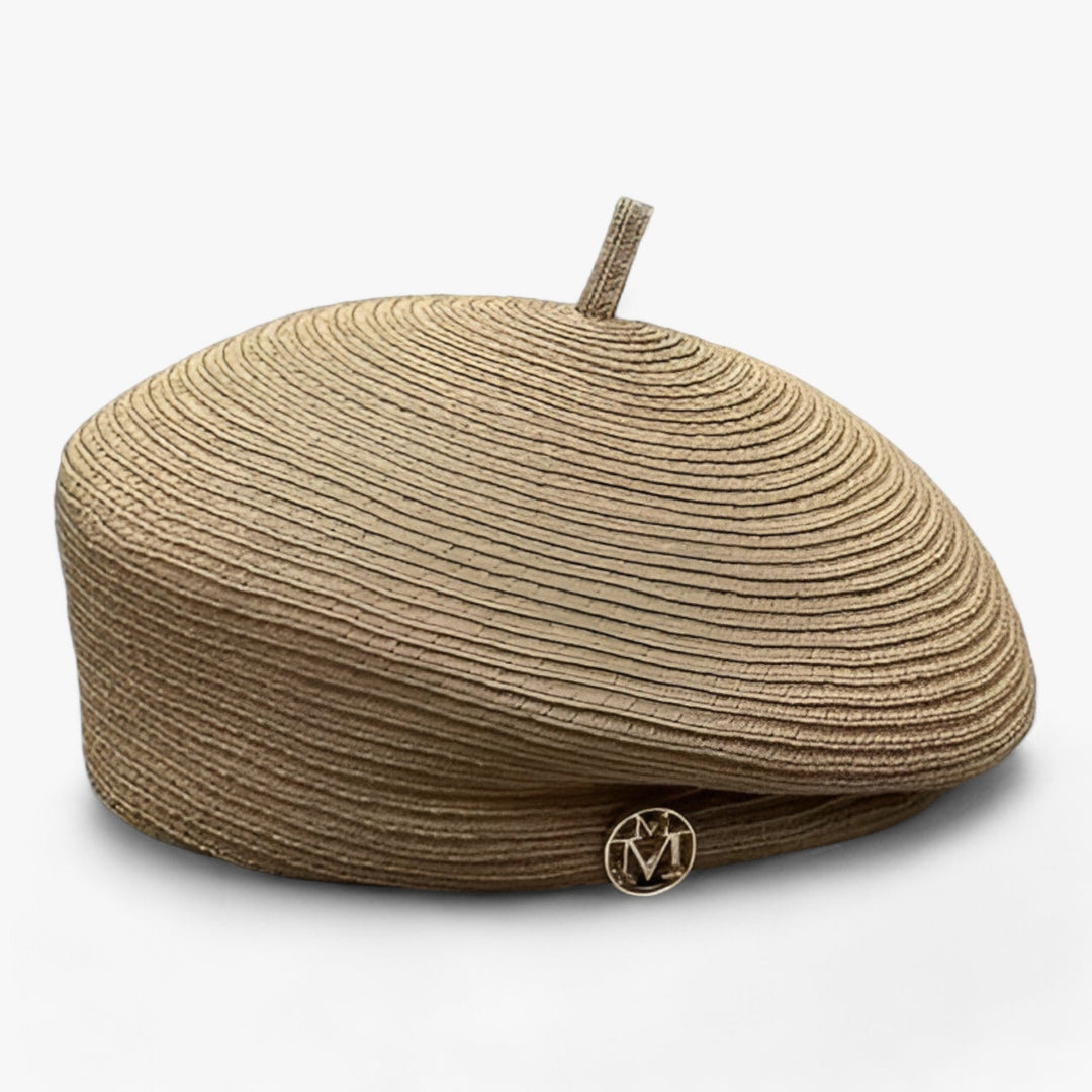 Leichter Damen Sommer-Fedora-Hut aus Stroh, ideal für Strand & Reise.