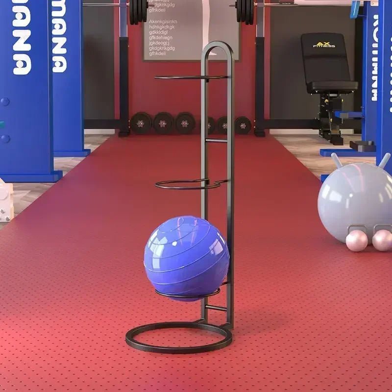 Platzsparendes Sportball-Regal aus Metall für diverse Bälle. Perfekt für die Garage oder den Hobbyraum.