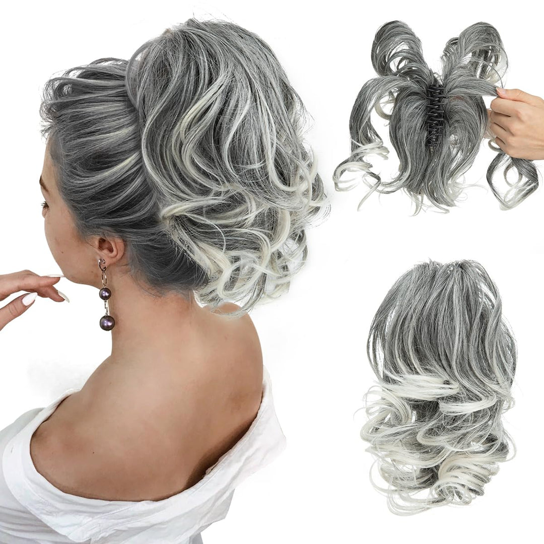 Elegante Damen Locken Pferdeschwanz Haarverlängerung aus hochwertigem Kunsthaar. Perfekt für schnelle Frisuren.