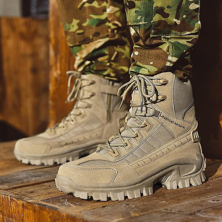 Männer Wasserdichte Taktische Arbeitsstiefel, robust & rutschfest, ideal für Outdoor & Einsatz.