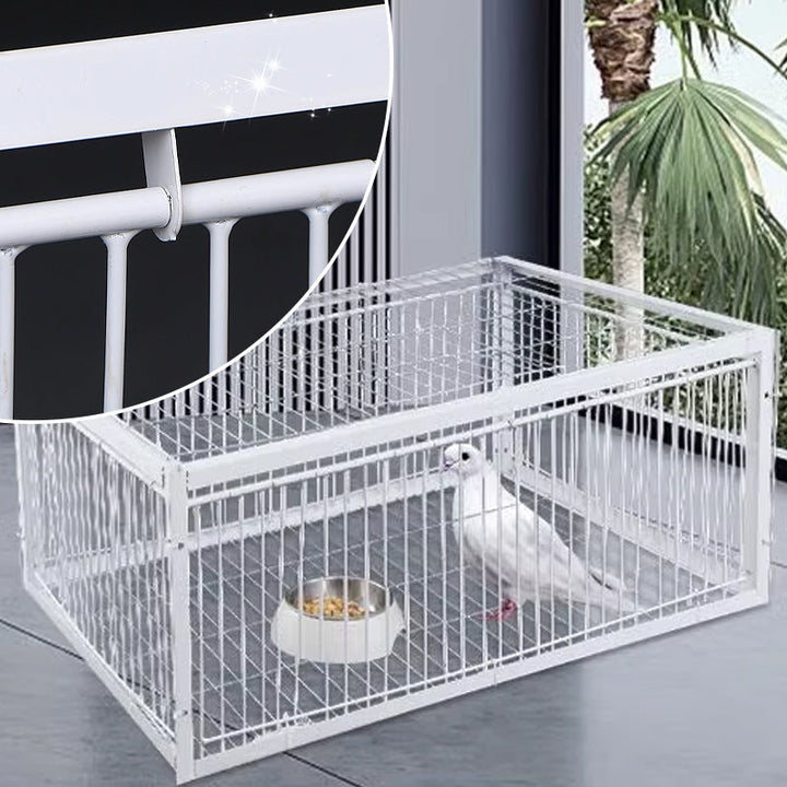 Robuste Metall-Vogelfalle für humane Schädlingsbekämpfung; sicherer Fang von Tauben und anderen Vögeln.
