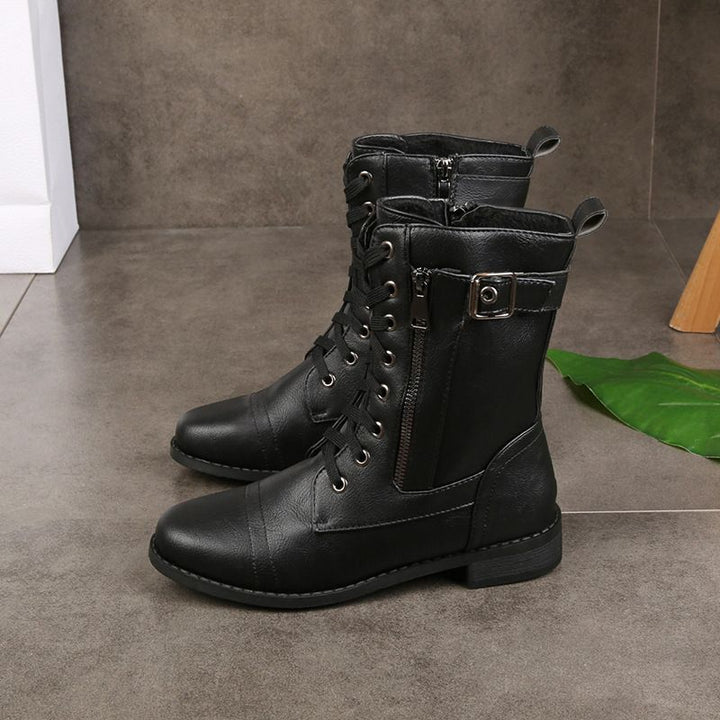 Bequeme orthopädische Damenstiefel, ideal für Herbst und Winter, bieten ganztägigen Komfort und Halt.